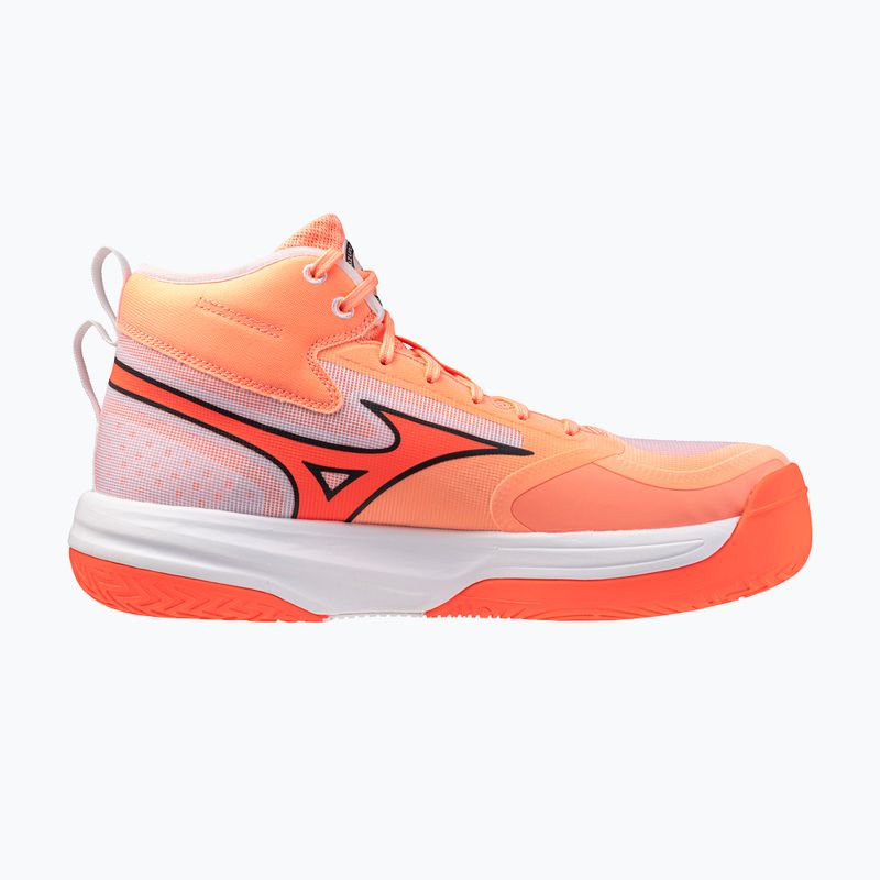 Röplabda cipő Mizuno Neo Jump Mid flamingo coral/lava orange/white 2