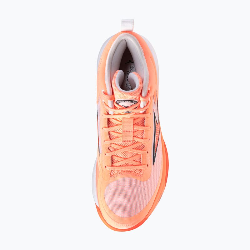 Röplabda cipő Mizuno Neo Jump Mid flamingo coral/lava orange/white 5