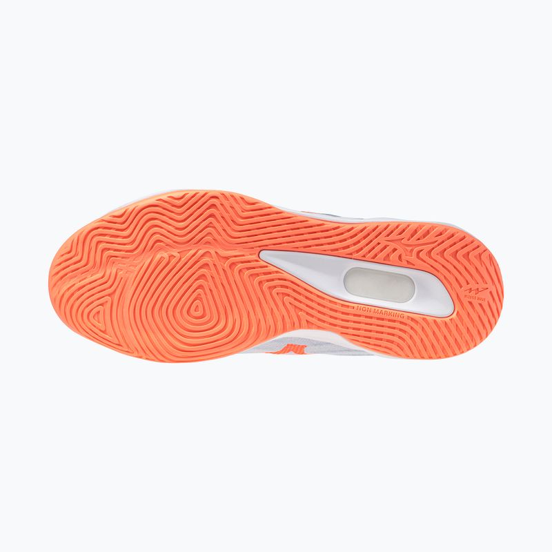 Női röplabda cipő Mizuno Wave Luminous Elite blue finch/lava orange/flamingo coral 4