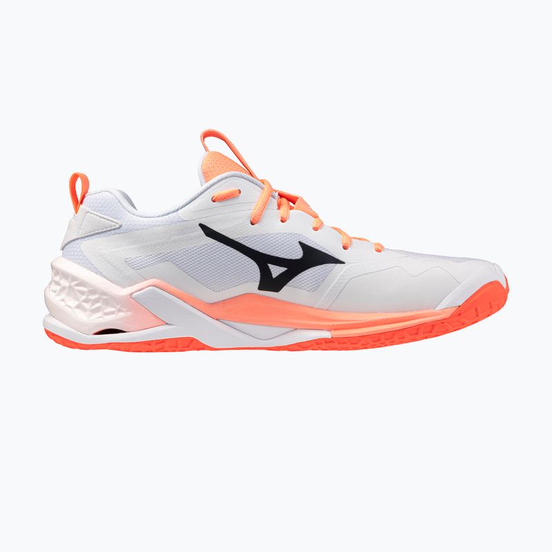 Kézilabda cipő Mizuno Wave Stealth Neo 2.1 white/black/flamingo coral 2