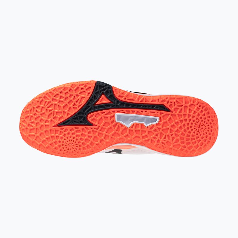 Kézilabda cipő Mizuno Wave Stealth Neo 2.1 white/black/flamingo coral 4