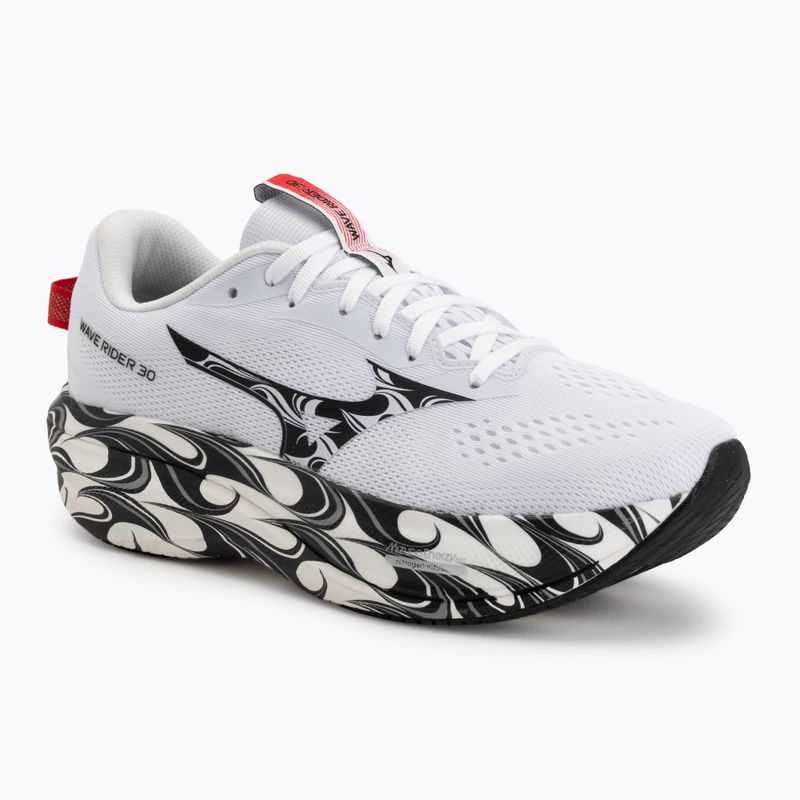 Férfi futócipők Mizuno Wave Rider 30 Disclosure white/black/high risk red