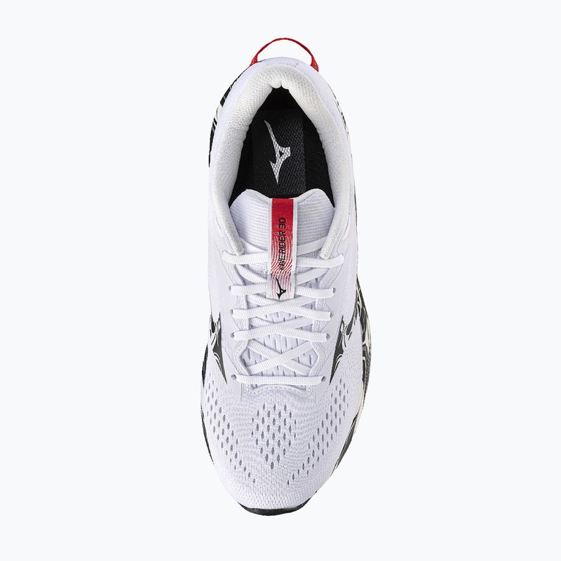 Férfi futócipők Mizuno Wave Rider 30 Disclosure white/black/high risk red 5