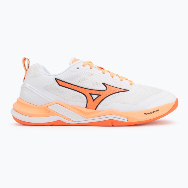 Kézilabda cipő Mizuno Wave Stealth Elite white/lava orange 2