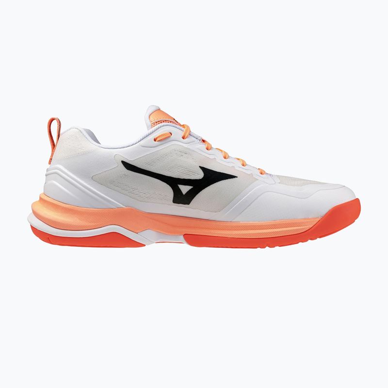 Kézilabda cipő Mizuno Wave Stealth Elite white/lava orange 2