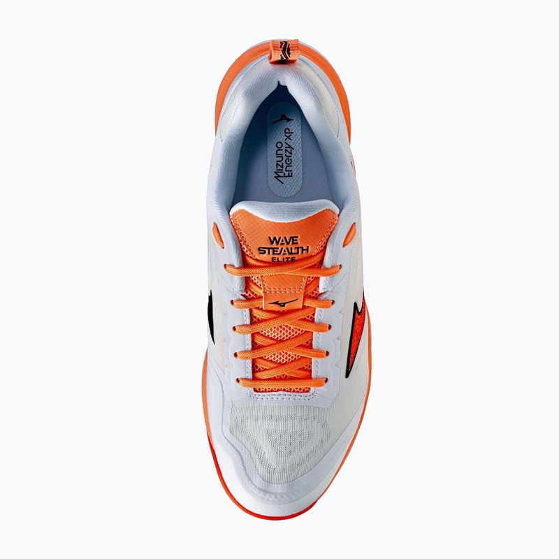 Kézilabda cipő Mizuno Wave Stealth Elite white/lava orange 5
