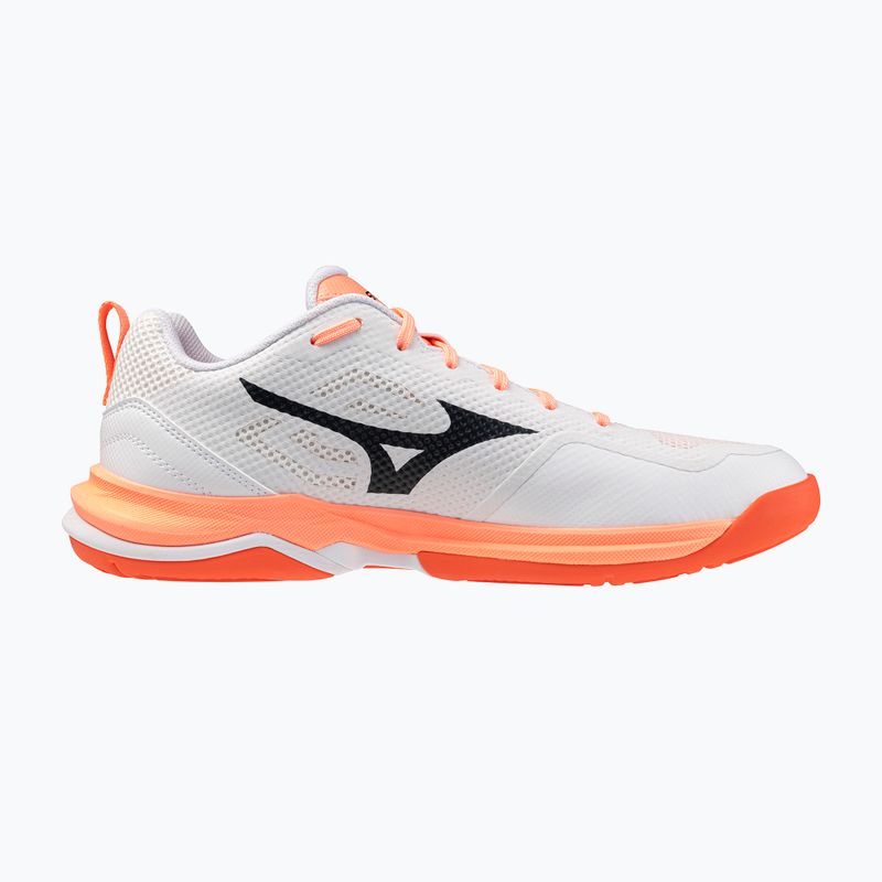 Kézilabda cipő Mizuno Wave Stealth Pro white/black/flamingo coral 2