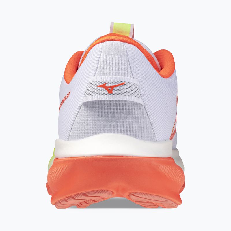 Női futócipők Mizuno Wave Rider 30 white/flamingo coral/lime pulp 5