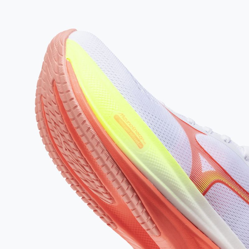 Női futócipők Mizuno Wave Rider 30 white/flamingo coral/lime pulp 8