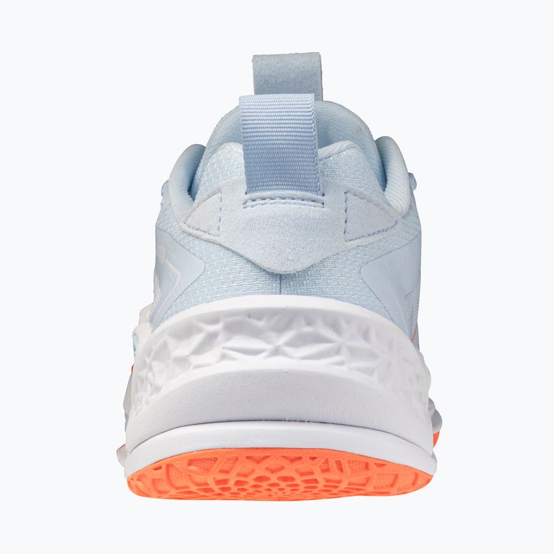 Női kézilabda cipő Mizuno Wave Stealth Neo 2.1 blue finch/lava orange/white 2