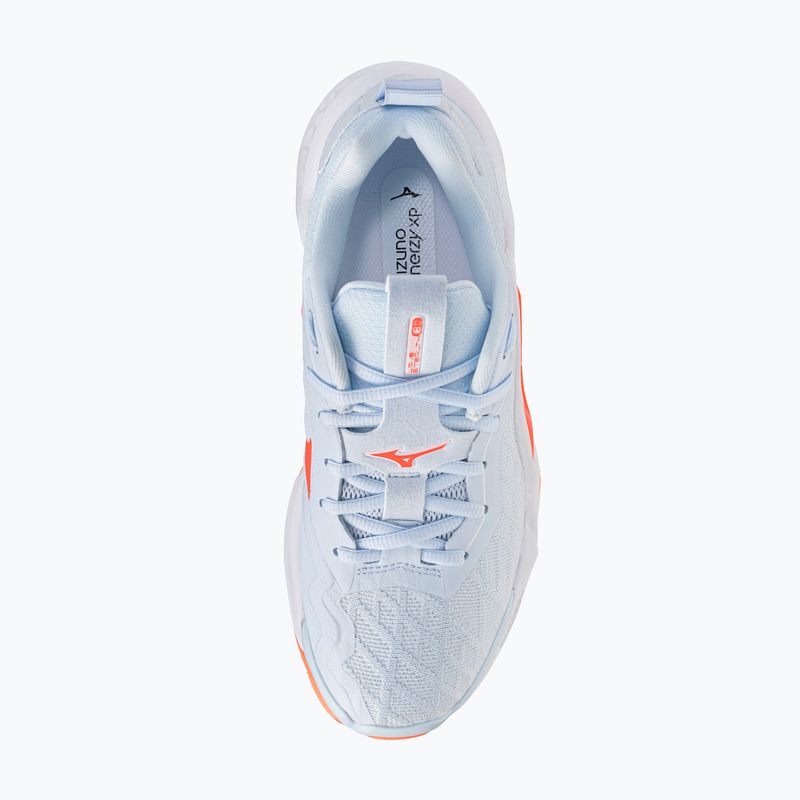Női kézilabda cipő Mizuno Wave Stealth Neo 2.1 blue finch/lava orange/white 4