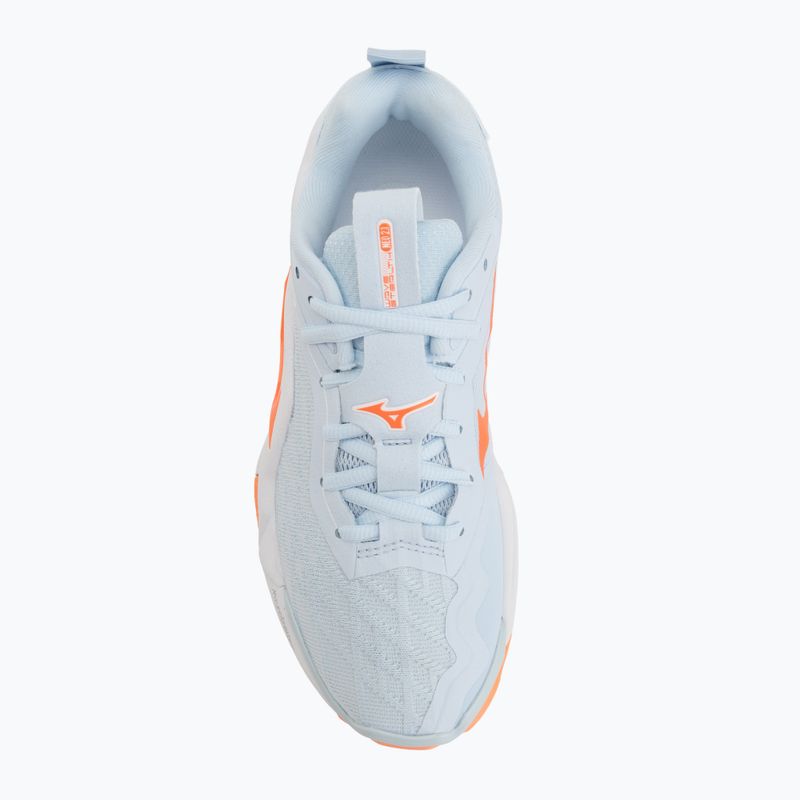 Női kézilabda cipő Mizuno Wave Stealth Neo 2.1 blue finch/lava orange/white 5