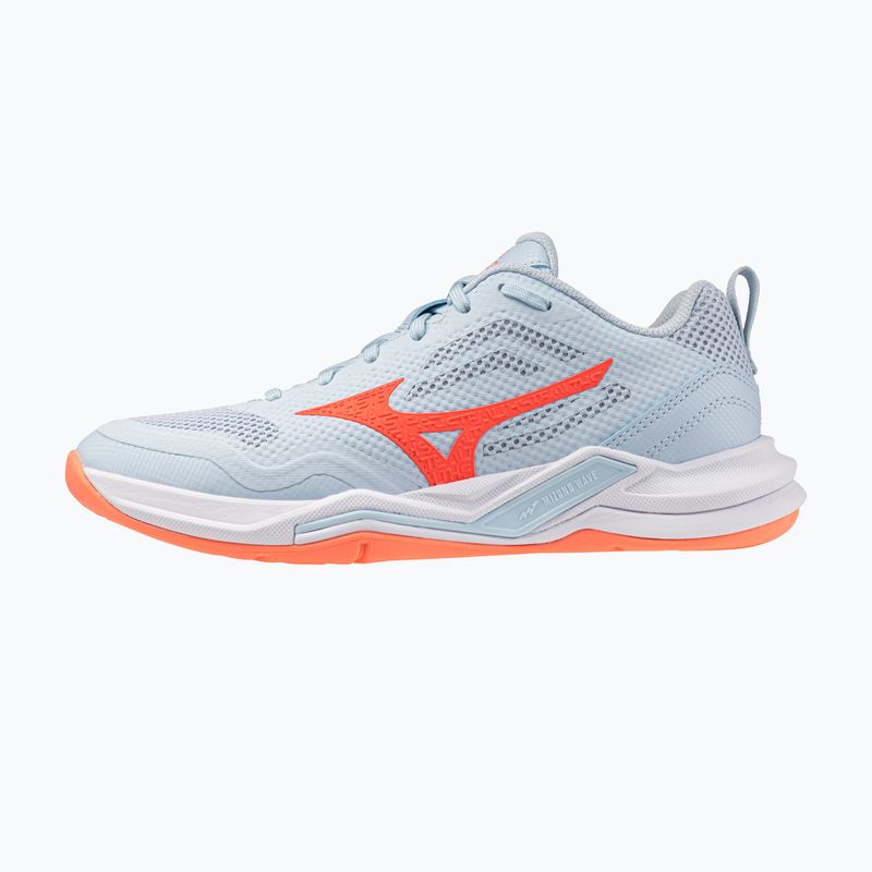 Női kézilabda cipő Mizuno Wave Stealth Pro blue finch/lava orange 8