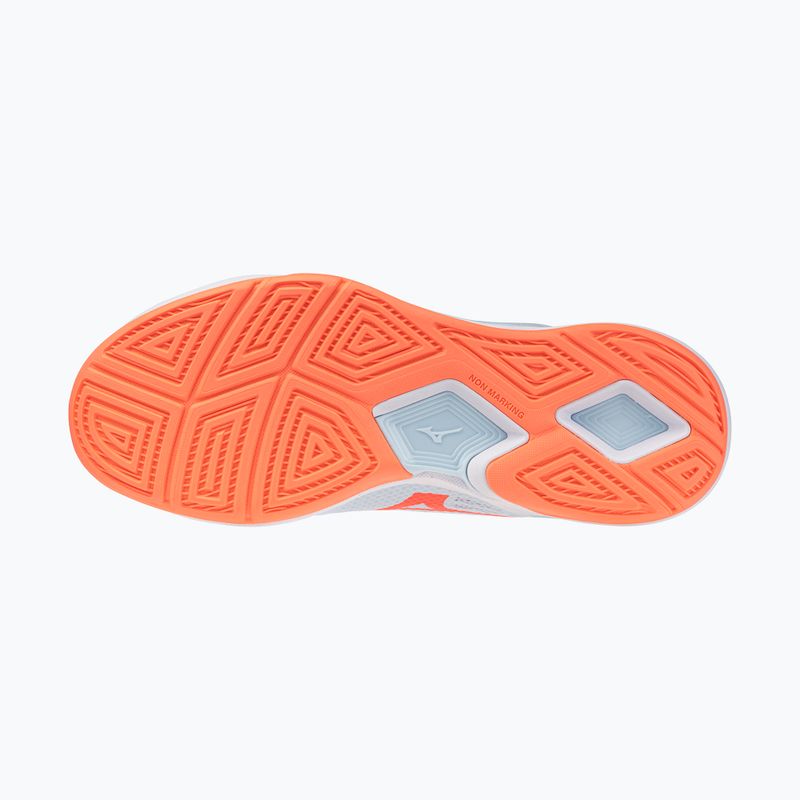 Női kézilabda cipő Mizuno Wave Stealth Pro blue finch/lava orange 10