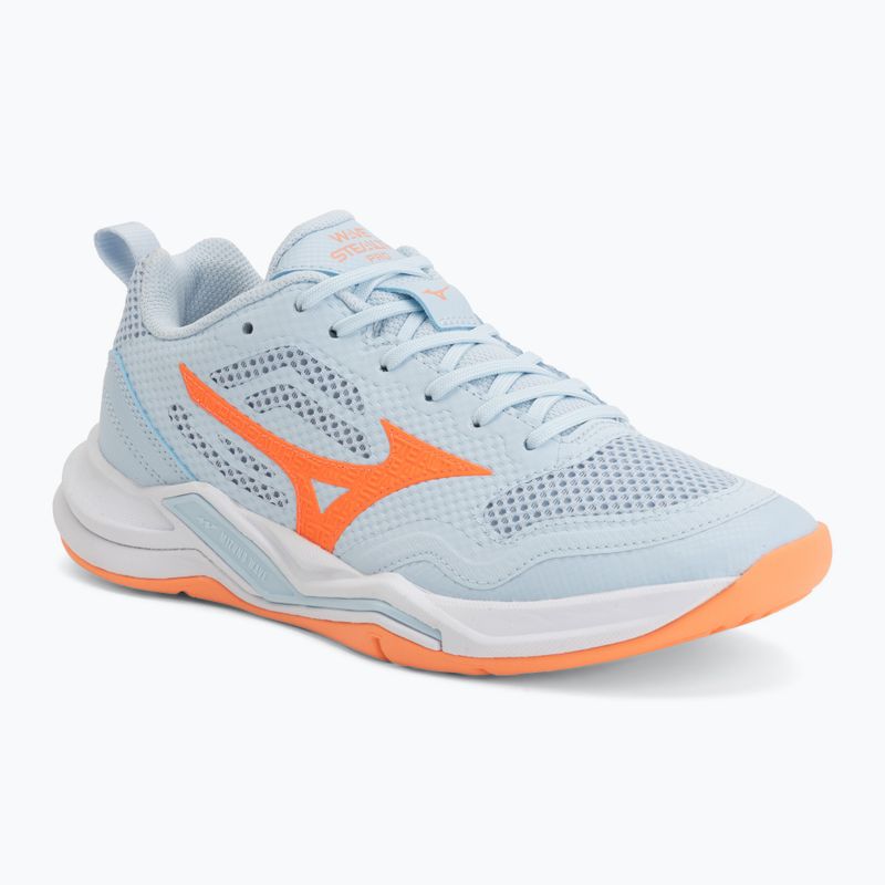 Női kézilabda cipő Mizuno Wave Stealth Pro blue finch/lava orange
