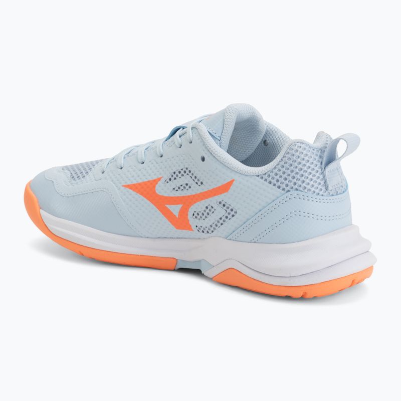 Női kézilabda cipő Mizuno Wave Stealth Pro blue finch/lava orange 3