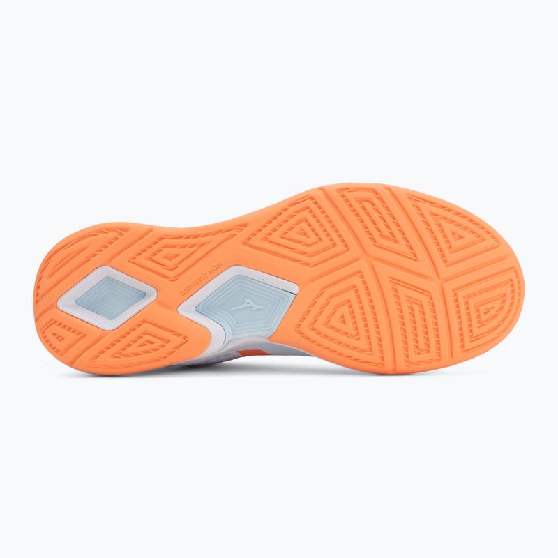 Női kézilabda cipő Mizuno Wave Stealth Pro blue finch/lava orange 4