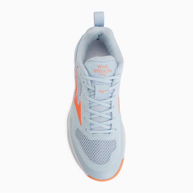 Női kézilabda cipő Mizuno Wave Stealth Pro blue finch/lava orange 5