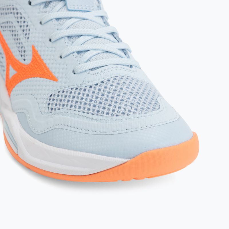 Női kézilabda cipő Mizuno Wave Stealth Pro blue finch/lava orange 7