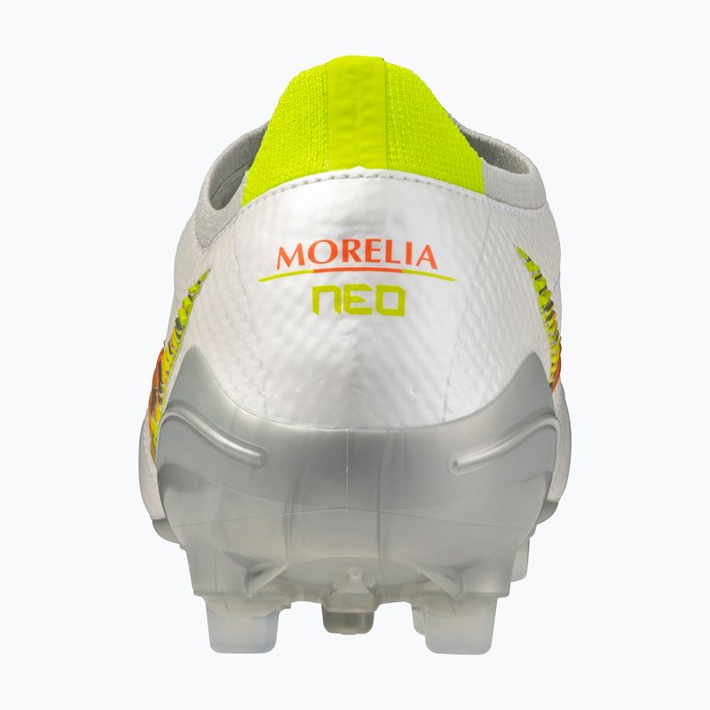 Futballcipő Mizuno Morelia Neo V β Japan AG white/lava orange/evening primrose 3