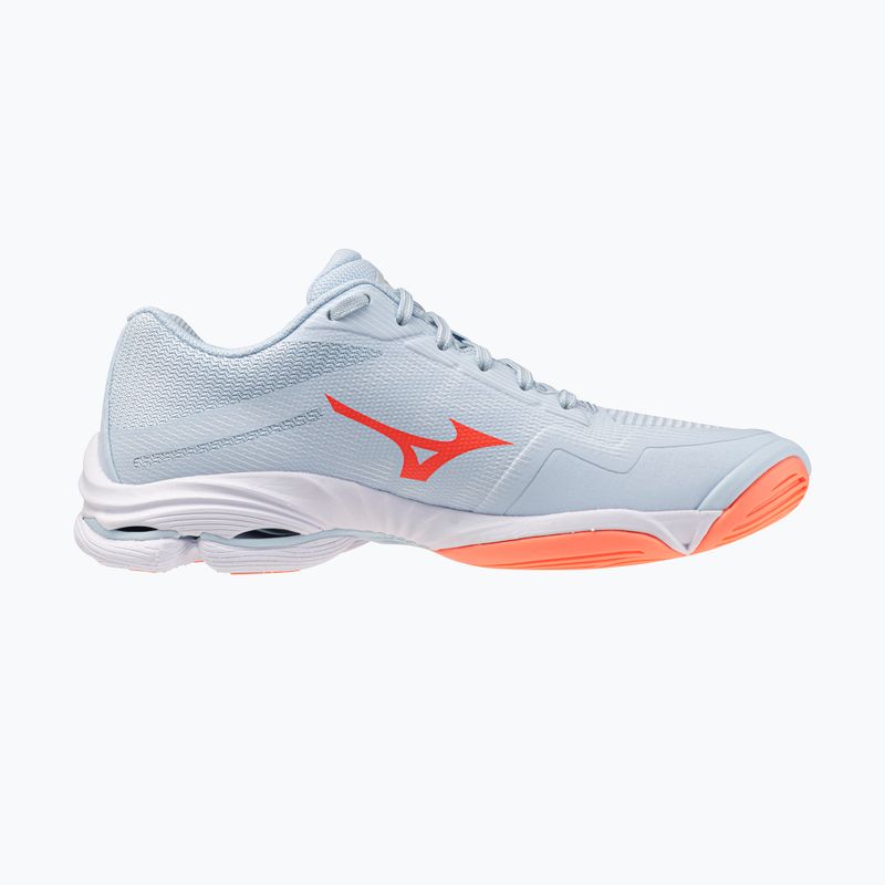 Női röplabda cipő Mizuno Wave Lightning Pro blue finch/lava orange/flamingo coral 2