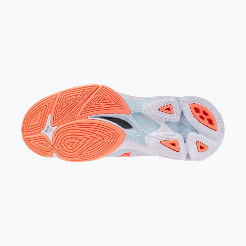 Női röplabda cipő Mizuno Wave Lightning Pro blue finch/lava orange/flamingo coral 4