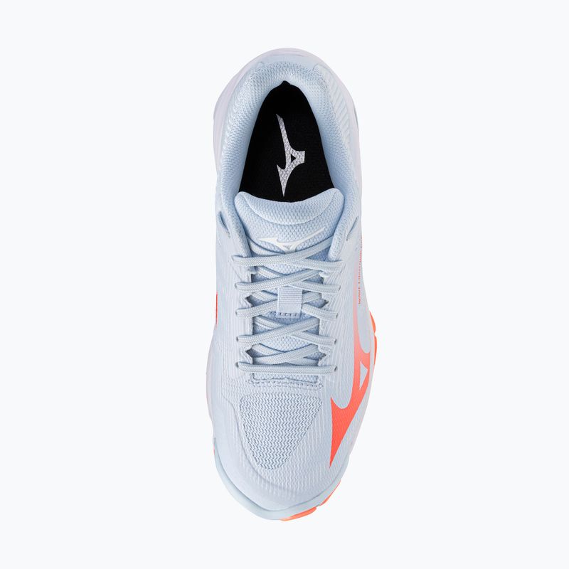Női röplabda cipő Mizuno Wave Lightning Pro blue finch/lava orange/flamingo coral 5