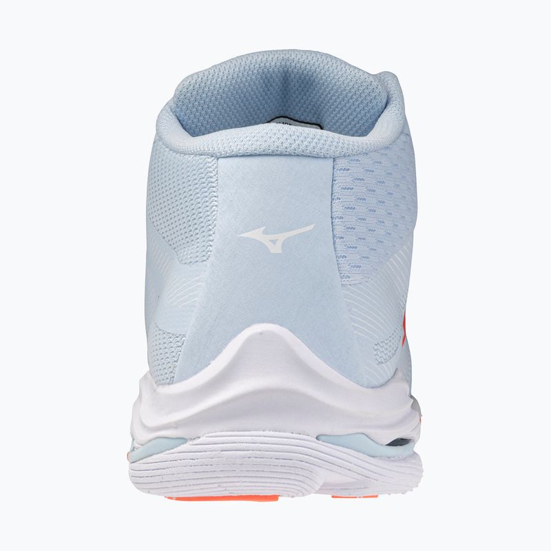Női röplabda cipő Mizuno Wave Lightning Pro Mid blue finch/lava orange/flamingo coral 3