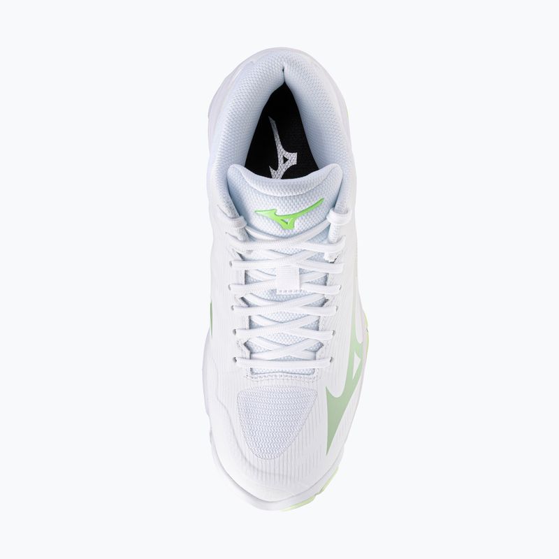 Női röplabda cipő Mizuno Wave Lightning Pro Mid white/aqua gray/ambrosia 5