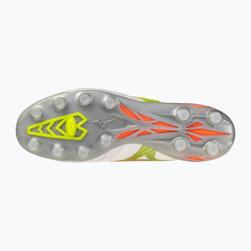 Futballcipő Mizuno Morelia Neo V β Japan FG white/lava orange/evening primrose 2