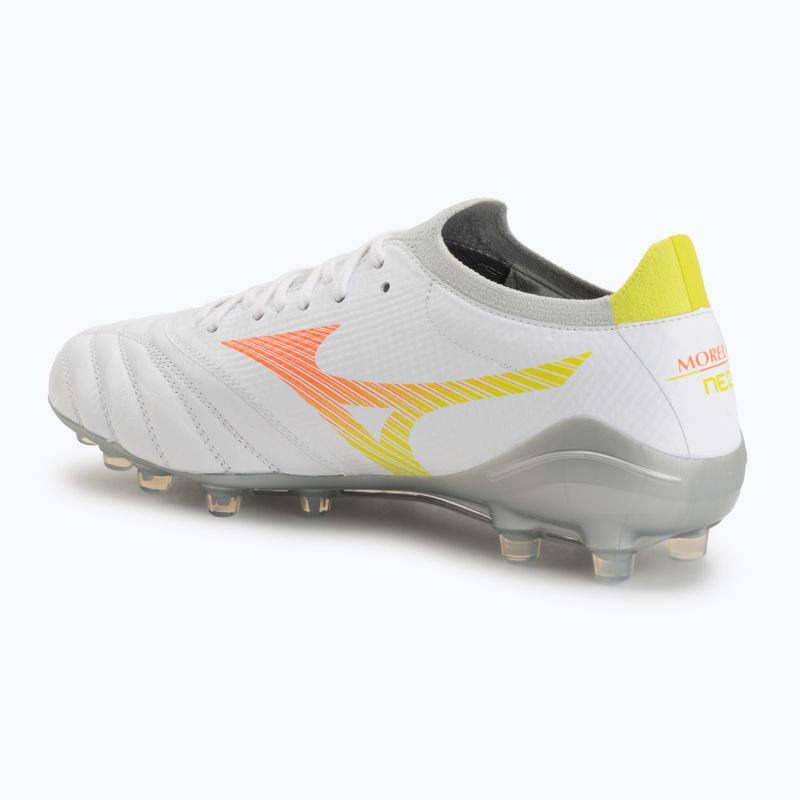 Futballcipő Mizuno Morelia Neo V β Pro AG white/lava orange/evening primrose 3