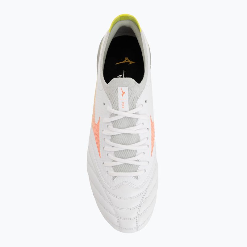Futballcipő Mizuno Morelia Neo V β Pro AG white/lava orange/evening primrose 5