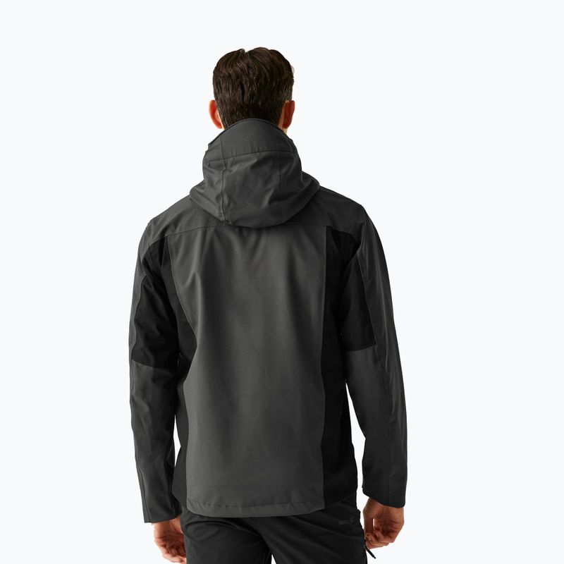 Férfi softshell dzseki REGATTA Birchdale II ash/black 3