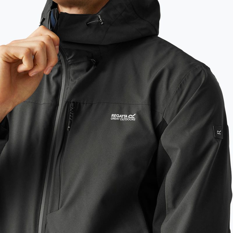 Férfi softshell dzseki REGATTA Birchdale II ash/black 5