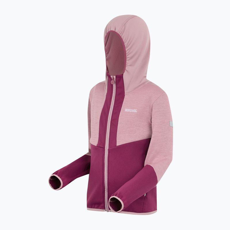 Gyermek fleece kapucnis pulóver REGATTA Dissolver X beaujolais/lilas 8