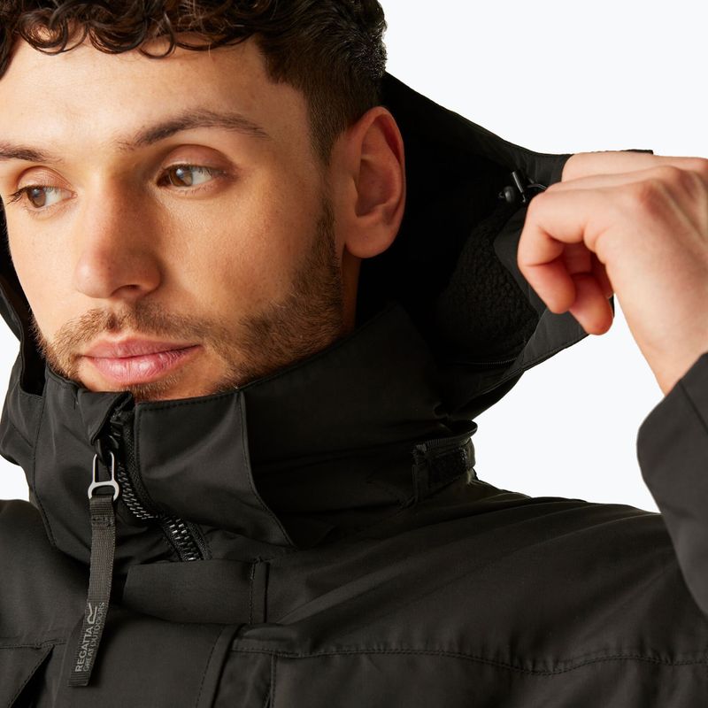 Férfi esőkabát REGATTA brown black 4