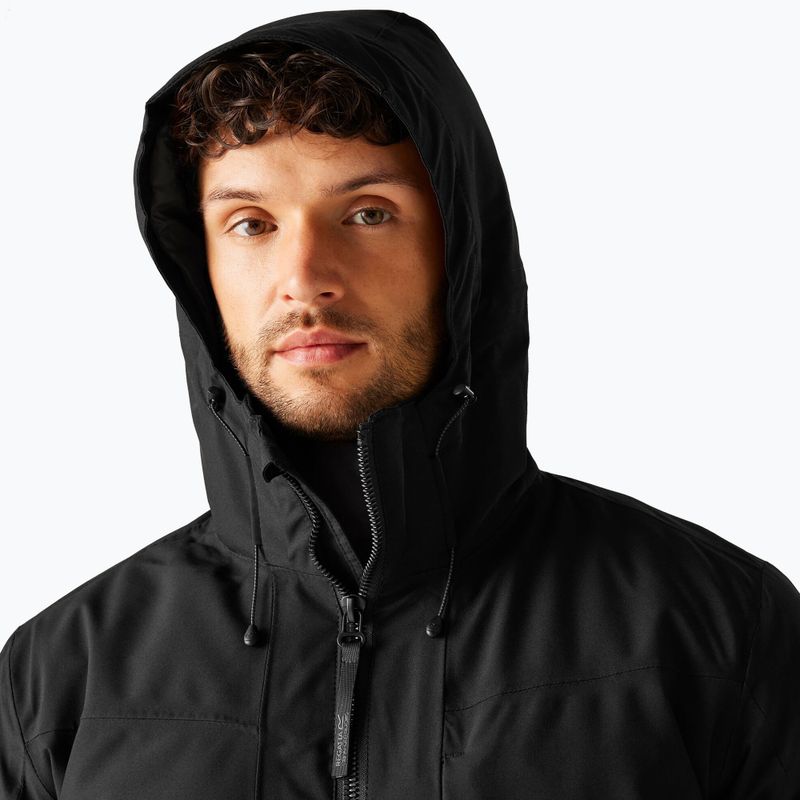 Férfi esődzseki Regatta Balaton black/pumpkin spice 4