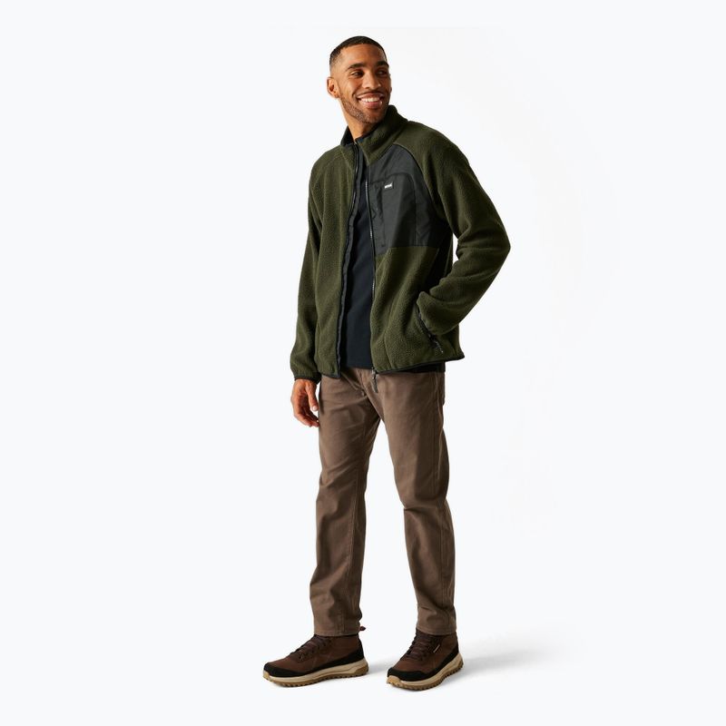 Férfi polár pulóver REGATTA Frankie Borg dark khaki 2