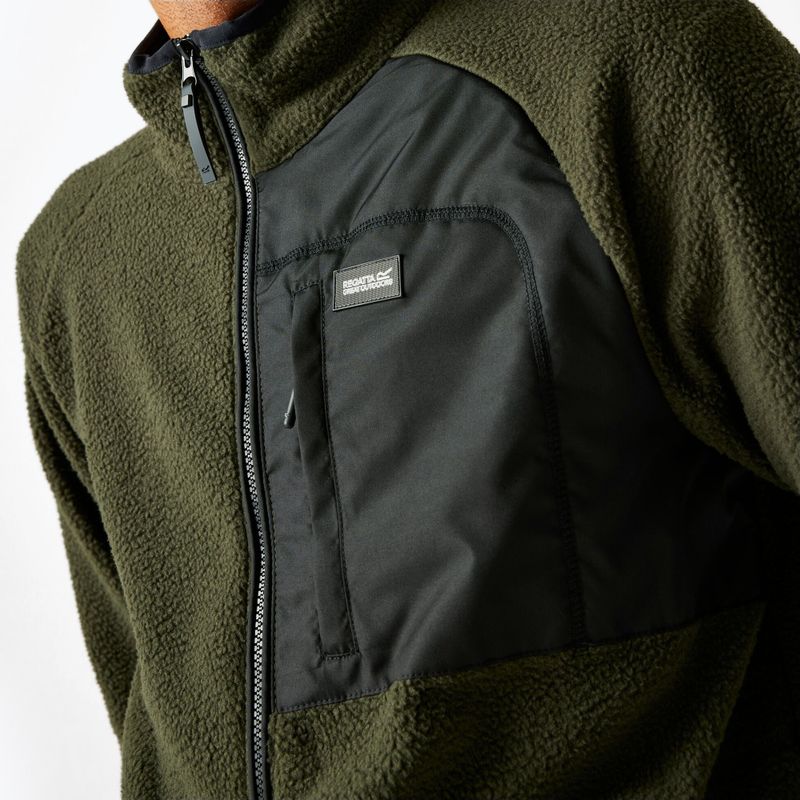 Férfi polár pulóver REGATTA Frankie Borg dark khaki 4