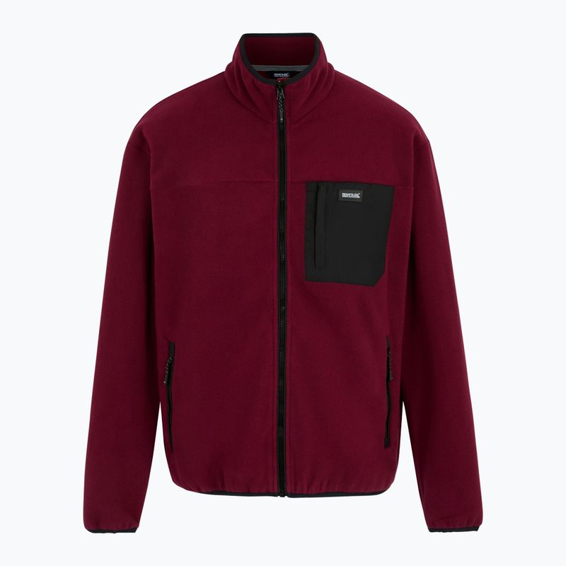 Férfi polár dzseki REGATTA Frankie Full Zip dark maroon 6