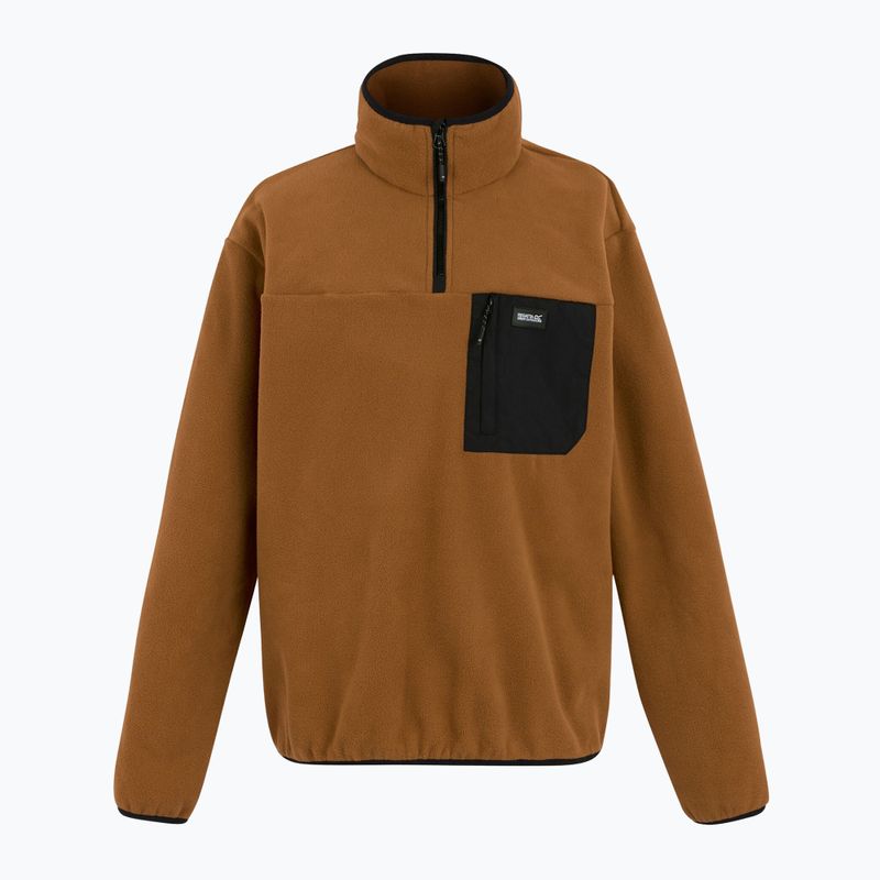 Férfi polár pulóver REGATTA Frankie Half Zip brown 5