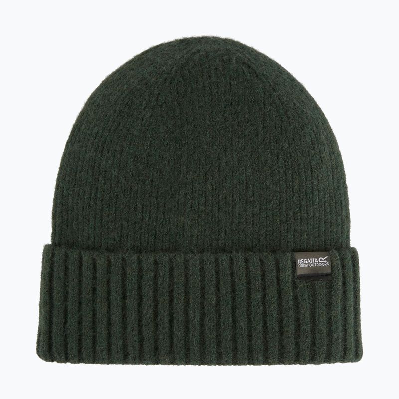 Női téli sapka REGATTA Ribbed Basic dark khaki