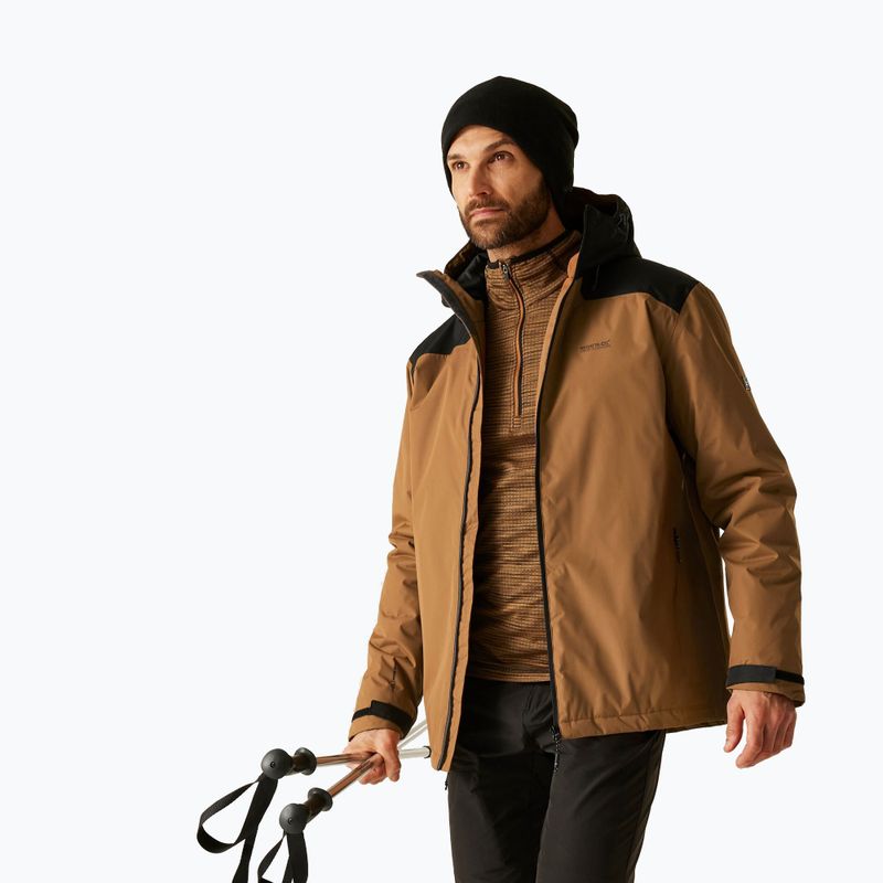 Férfi esőkabát REGATTA Thornridge nut brown/black 4