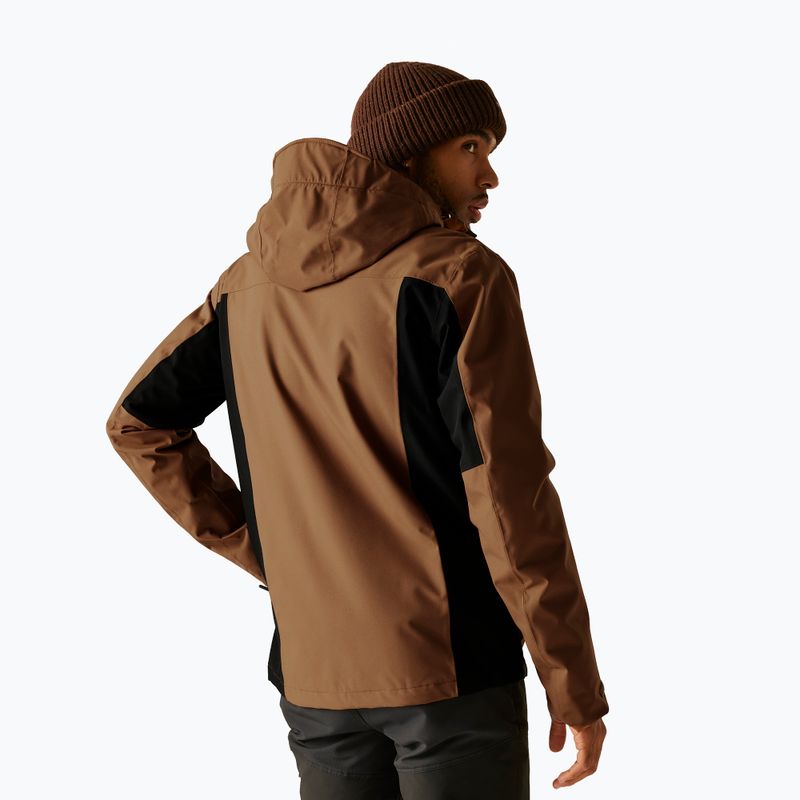 Férfi softshell dzseki REGATTA Birchdale II nut brown/black 3