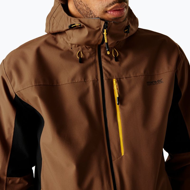 Férfi softshell dzseki REGATTA Birchdale II nut brown/black 5
