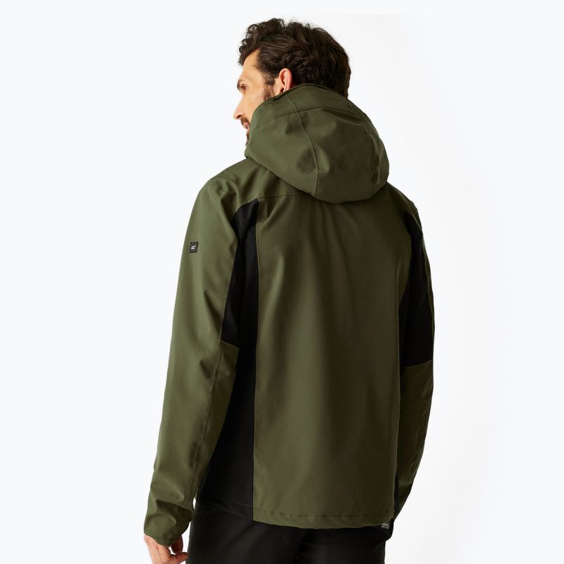 Férfi softshell dzseki REGATTA Birchdale II olive night/black 3