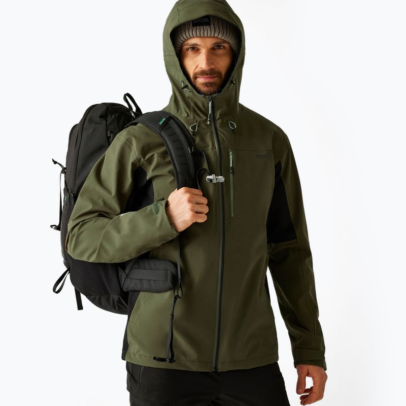 Férfi softshell dzseki REGATTA Birchdale II olive night/black 4