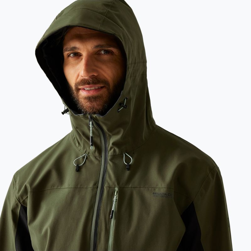 Férfi softshell dzseki REGATTA Birchdale II olive night/black 5