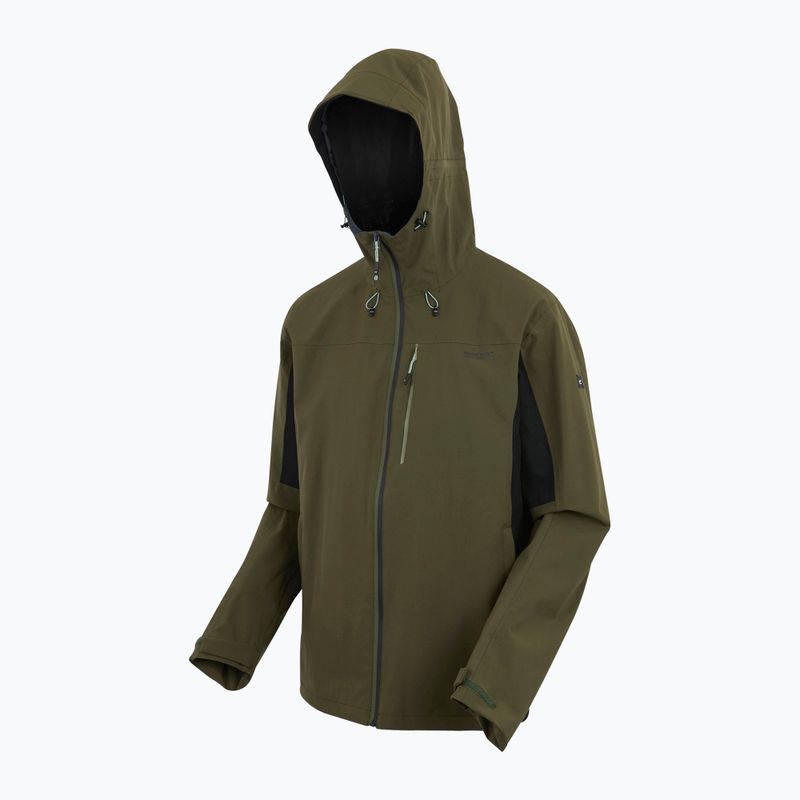 Férfi softshell dzseki REGATTA Birchdale II olive night/black 12