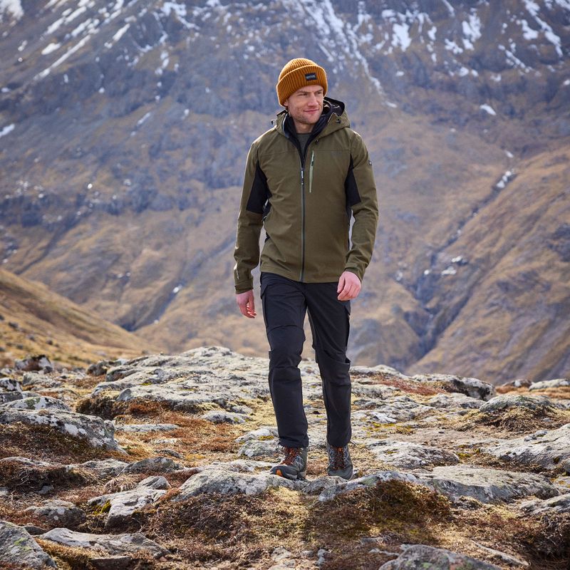 Férfi softshell dzseki REGATTA Birchdale II olive night/black 14